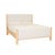 Artie Upholstered Bed - Rice - Natural Ash - GlobeWest
