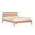 Sketch Poise Bed - Bone - Light Oak - GlobeWest