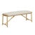 Tolv Osaka Bench Seat - Mist - Light Oak - GlobeWest