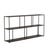 Sketch Grillo Wide Bookshelf - Black - GlobeWest