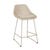 Cooper Barstool - Sandstone PU - Almond Milk - GlobeWest