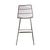 Granada Sleigh Barstool - Licorice - GlobeWest