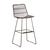 Granada Sleigh Barstool - Licorice - GlobeWest