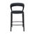 Jessica Barstool - Onyx Velvet - Black Metal - GlobeWest