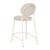 Laylah Loop Barstool - Wheat - Almond Milk - GlobeWest