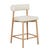 Olsen Barstool - Frost Boucle - Light Oak - GlobeWest