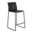 Quinn Barstool - Jet Black - Black Metal - GlobeWest