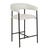 Stanley Barstool - Snow Boucle - Black - GlobeWest