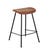 Tobi Barstool - VINTAGE TAN PU - Black Metal - GlobeWest