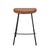Tobi Barstool - VINTAGE TAN PU - Black Metal - GlobeWest