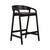 Tolv Inlay Barstool - Black Onyx - GlobeWest