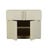 Kin 1 Drawer 2 Door Buffet - Shell - GlobeWest