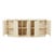 Oberon Crescent Marble Buffet - Natural Travertine - Shell - GlobeWest