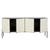 Zahra Facet Buffet - Natural - Gunmetal - GlobeWest