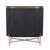 Arthur Storage Unit - Matt Black - Antique Brass - GlobeWest