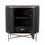 Arthur Storage Unit - Matt Black - Antique Brass - GlobeWest