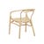 Avery Maja Dining Arm Chair - Natural - GlobeWest