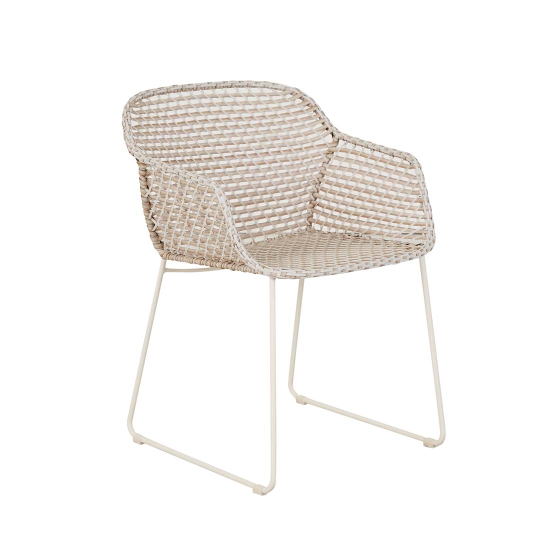 Cabana Link Dining Arm Chair Linen Sand