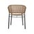 Cabana Woven Dining Armchair - NATURAL - Licorice - GlobeWest
