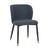 Cara Dining Chair - Blueberry Speckle - Ink Blue Velvet - GlobeWest
