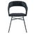 Charlotte Dining Armchair - Black Rattan - Black Metal - GlobeWest