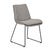 Chase Dining Chair - Grey Speckle - Black Metal - GlobeWest