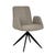 Colson Swivel Base Chair - Dawn Tweed - Matt Black - GlobeWest