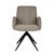 Colson Swivel Base Chair - Dawn Tweed - Matt Black - GlobeWest