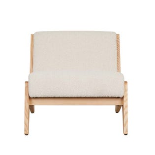 Cole Occasional Chair - Barley Boucle - Natural Ash - GlobeWest