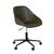 Cooper Office Chair - Vintage Matt Green PU - Black - GlobeWest