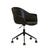 Daisy Office Chair - Vintage Matt Black PU - Black - GlobeWest