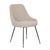 Dane Dining Chair - Taupe Boucle - Black - GlobeWest