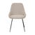 Dane Dining Chair - Taupe Boucle - Black - GlobeWest