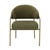 Edmund Dining Arm Chair - Turtle Shell - Loden - GlobeWest