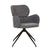 Edwin Spider Leg Office Chair - Copeland Granite - Black - GlobeWest