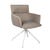 Kellan Swivel Base Chair - Americano - White - GlobeWest