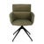Kellan Swivel Base Chair - Leaf - Matt Black - GlobeWest