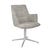 Lawson Swivel Base Chair - Iron Tweed - Chrome - GlobeWest