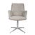 Lawson Swivel Base Chair - Iron Tweed - Chrome - GlobeWest