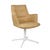 Lawson Swivel Base Chair - Maize Tweed - White - GlobeWest