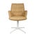 Lawson Swivel Base Chair - Maize Tweed - White - GlobeWest