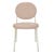 Laylah Loop Dining Chair - Copeland Dusk - Bone Powdercoated Metal - GlobeWest