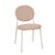Laylah Loop Dining Chair - Copeland Dusk - Bone Powdercoated Metal - GlobeWest