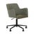 Lennox Office Chair - Moss Tweed - Vintage Matt Green PU - GlobeWest