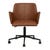 Lennox Office Chair - VINTAGE TAN PU - Black - GlobeWest