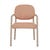 Lori Metal Frame Dining Armchair - Peach - Matt Cashmere - GlobeWest