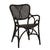 Luella Dining Armchair - Black Rattan - GlobeWest