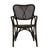 Luella Dining Armchair - Black Rattan - GlobeWest