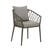 Maui Dining Armchair - Shadow Grey - Black - GlobeWest
