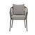 Maui Dining Armchair - Shadow Grey - Black - GlobeWest